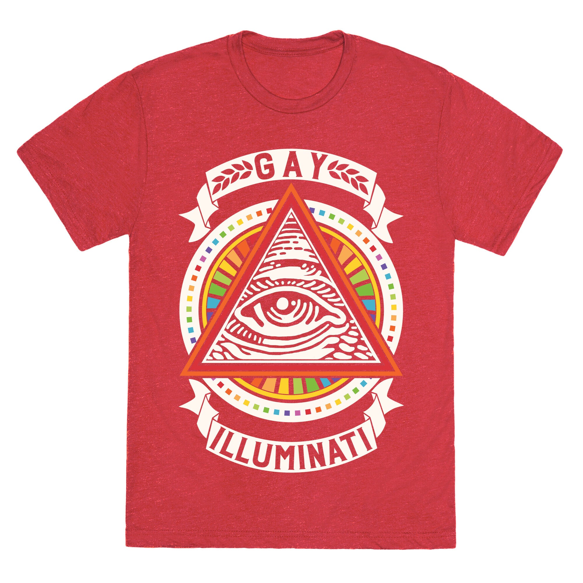 Gay Illuminati Unisex Triblend Tee